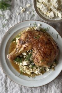 Garlicky Roast Chicken Leg Quarters